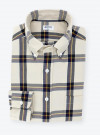 Chemise Tartan blanc cassé bleu