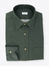 Chemise Oxford Uni Vert