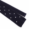 Cravate Bleue à pois Soie « Knit Tie »