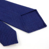 Cravate en laine faux-uni bleu