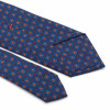 Cravate Bleue en Soie Imprimée