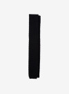 Cravate Tricot de Laine Noire