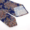Cravate bleue à motifs Paisley