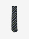Cravate Regimental Marine Argent