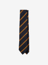 Cravate Regimental Marine et Or
