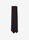 Cravate Regimental Marine Marron