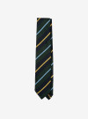 Cravate Regimental Vert Marine Or