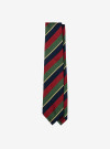 Cravate Regimental Vert Rouge Marine