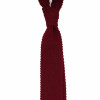 Cravate Tricot Laine Bordeaux