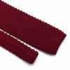 Cravate Tricot Laine Bordeaux