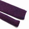 Cravate Tricot Mix Pourpre