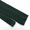 Cravate Verte Soie - Knitted Zig Zag