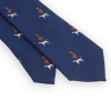 Cravate marine motifs chasseur