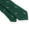 Cravate verte motifs chasseur