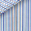 Popeline Rayé Bleu