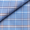 Jersey Carreaux Bleu Marron