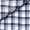 Twill Carreaux Bleu Gris