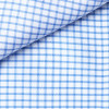 Twill Carreaux Bleu Blanc