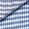 Popeline Carreaux Noir Bleu