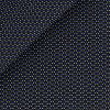 Popeline Motif Noir Bleu