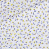 Popeline Motif Bleu Jaune