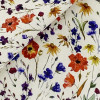 Popeline Motif Bleu Rouge