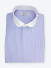 Chemise Popeline Rayé Bleu Blanc