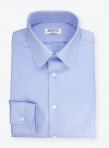 Chemise Oxford Uni Bleu