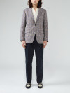 Veste Glencheck Marron et Marine