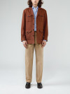 Veste Saharienne Lin Rouille