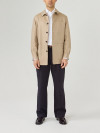 Veste de Travail Laine Lin Chevron Beige
