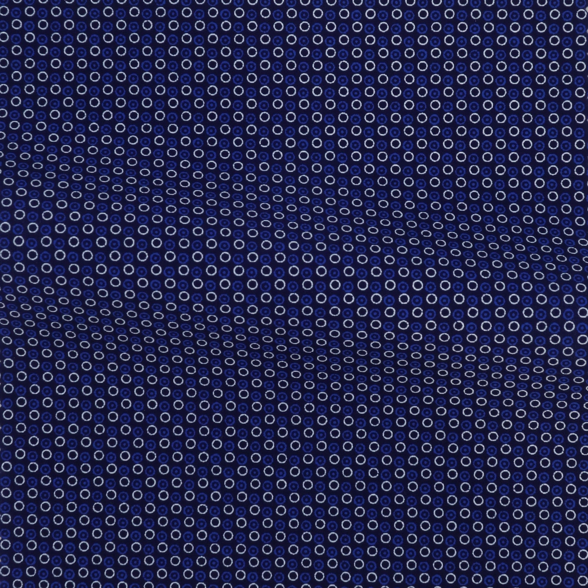 Popeline Motif Bleu