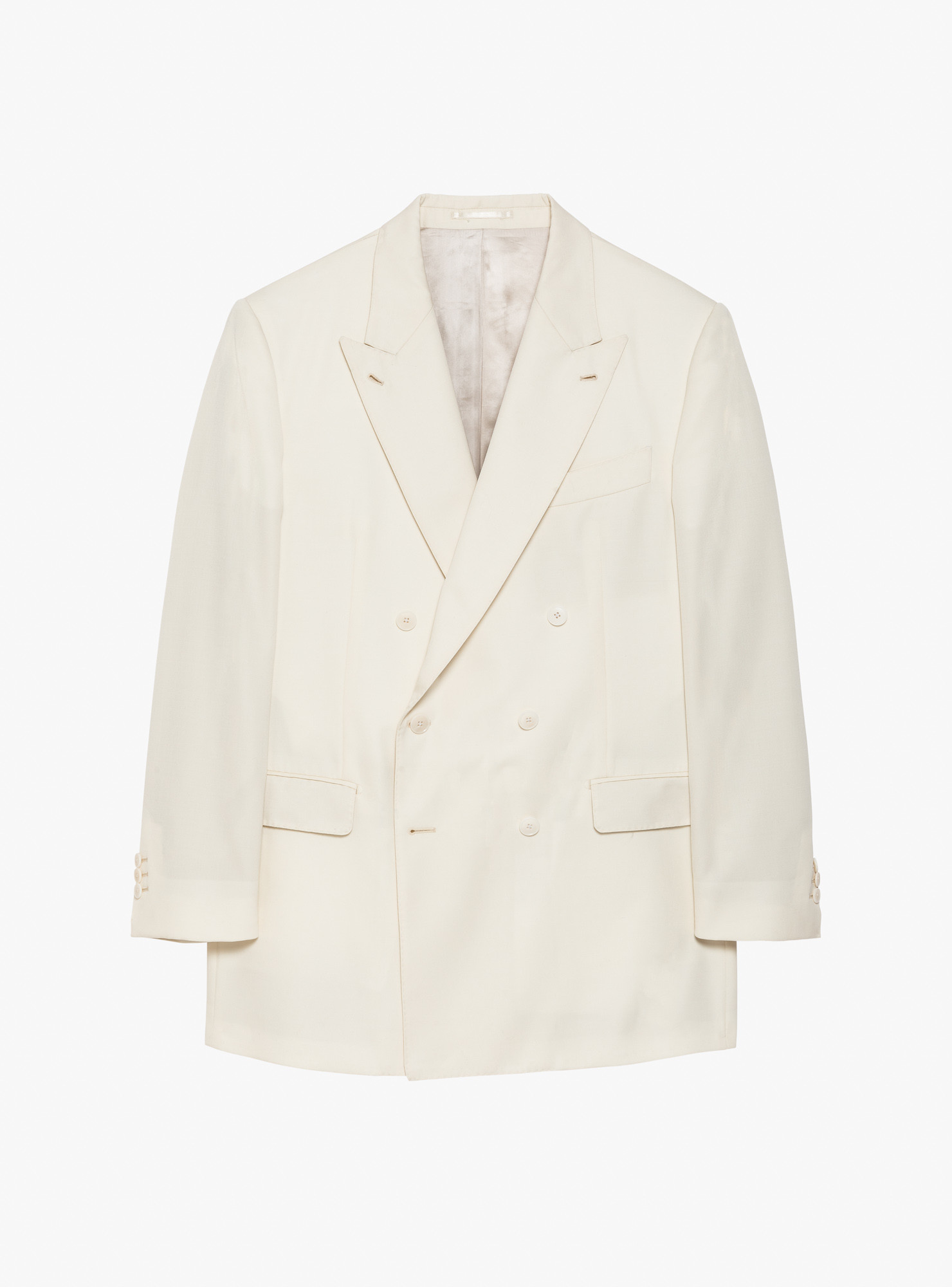 Costume Croisé Twill Écru