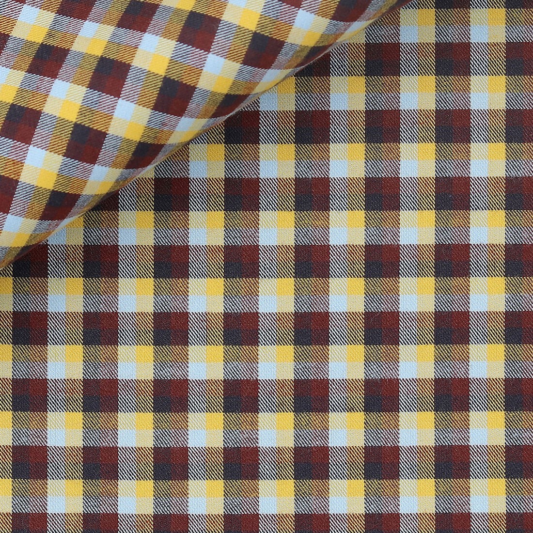 Flanelle Carreaux Jaune