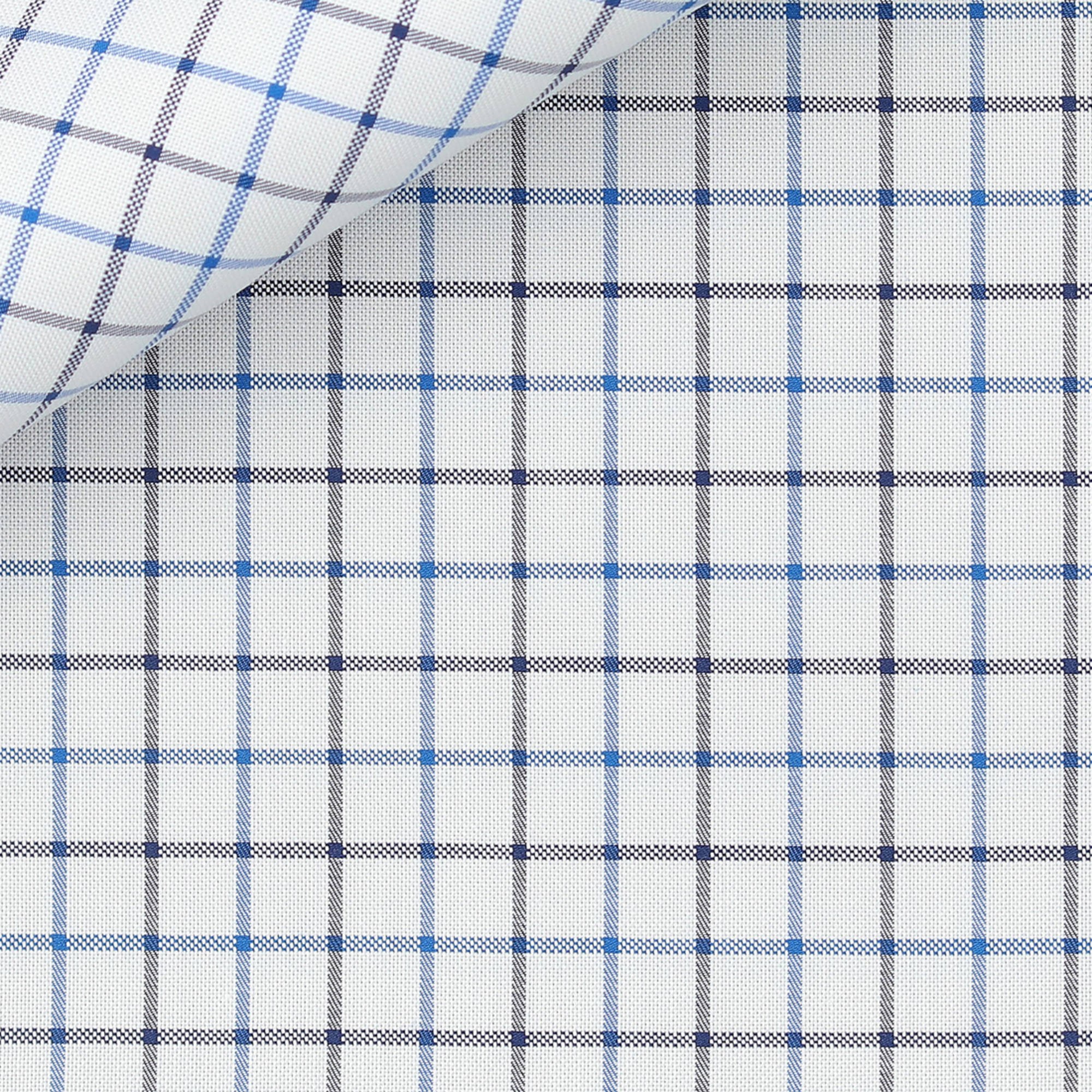 Bouclé Carreaux Bleu