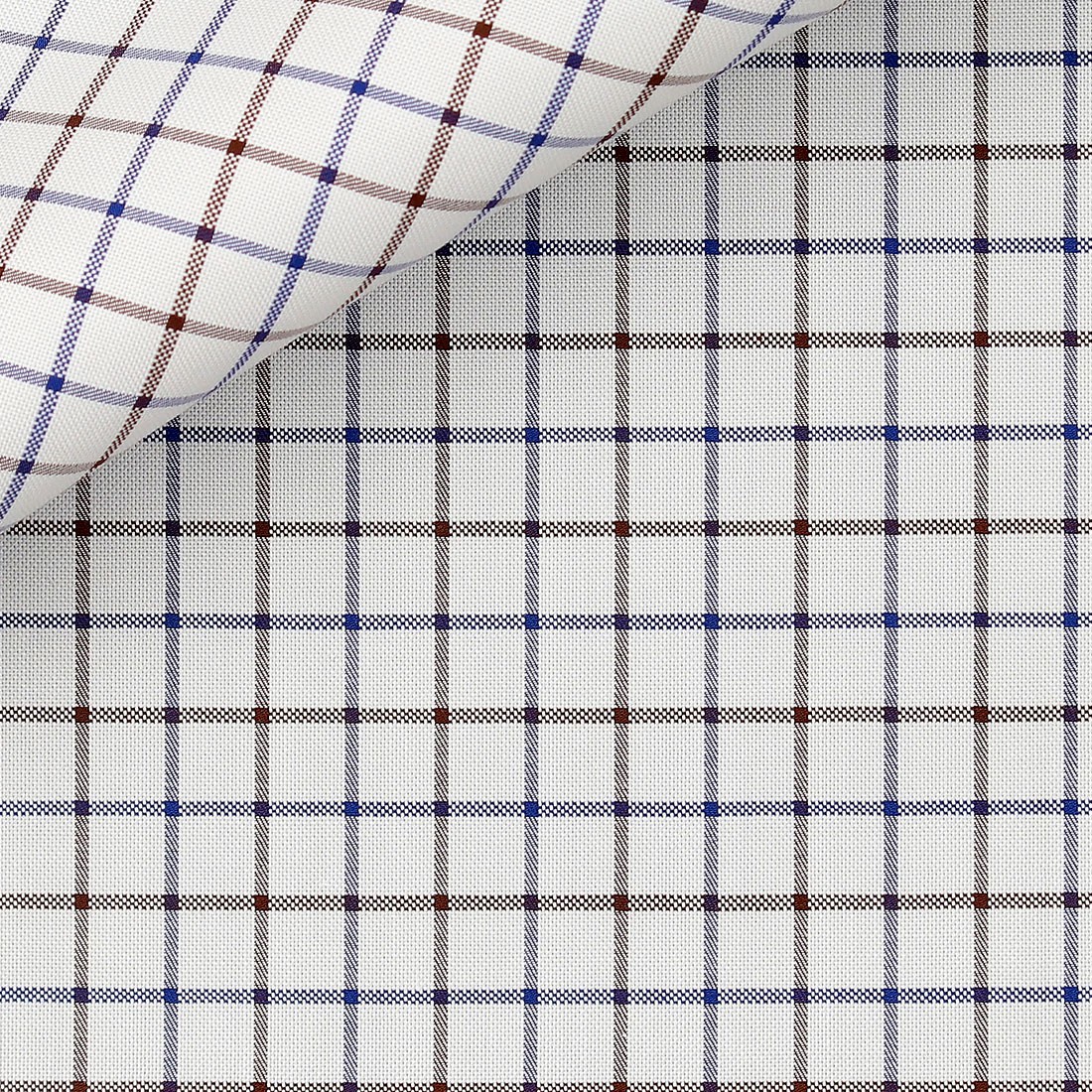 Bouclé Carreaux Marron