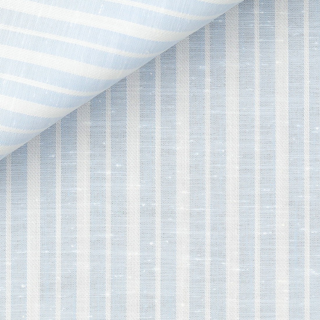 Chambray Rayé Bleu