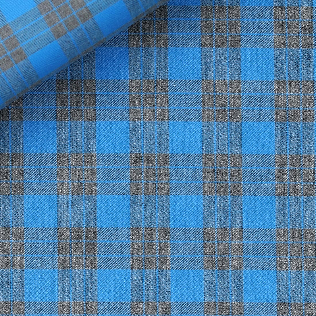 Twill Carreaux Bleu