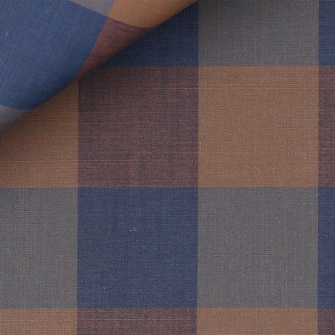 Chambray Carreaux Marron