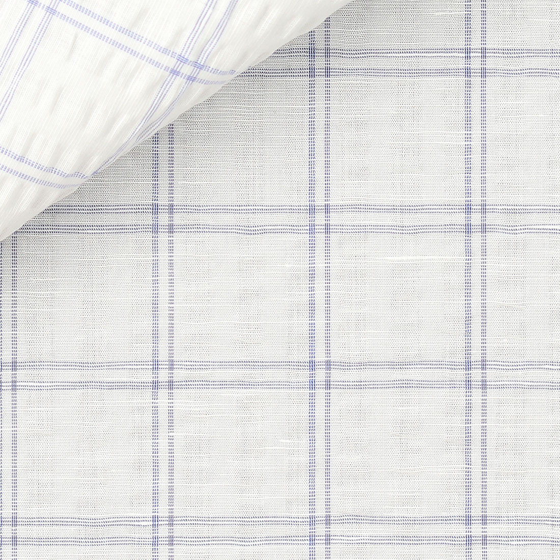 Seersucker Motif Bleu