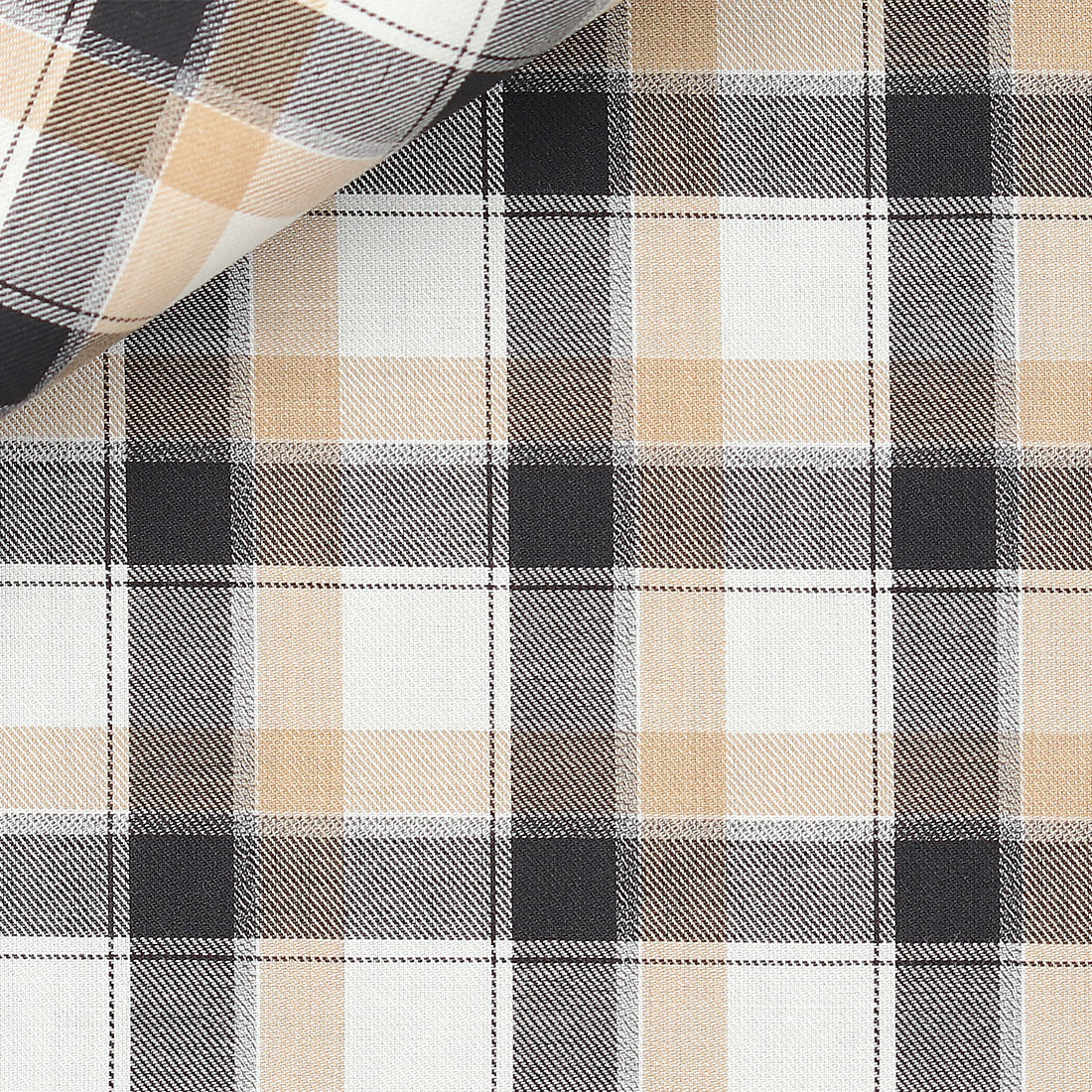 Twill Carreaux Marron