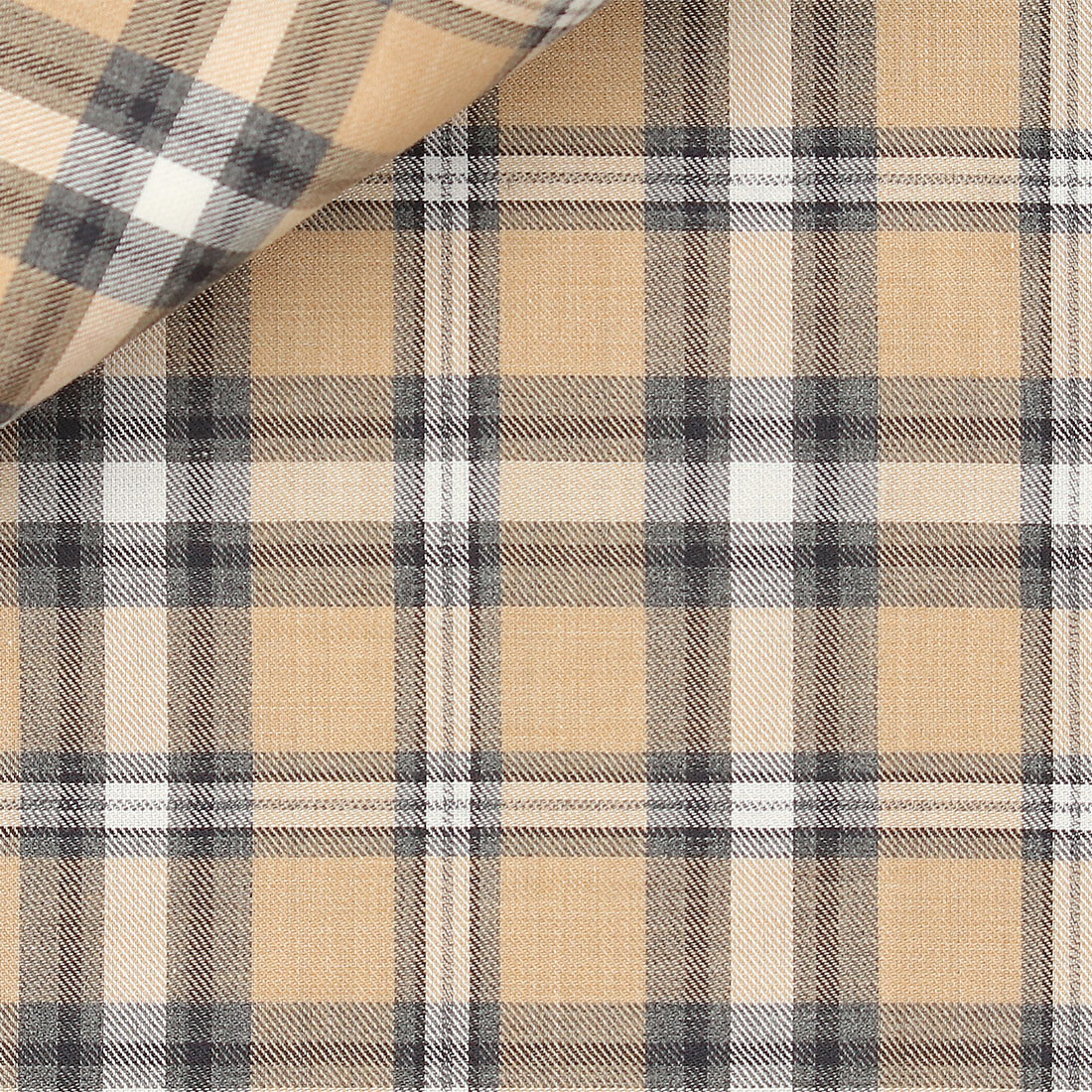 Twill Carreaux Marron