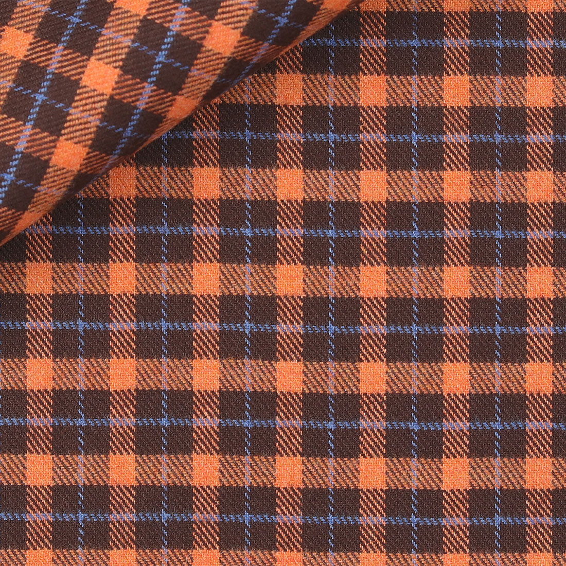 Twill Carreaux Orange