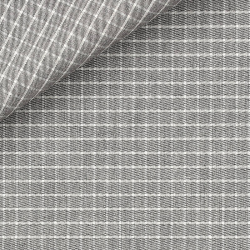 Flanelle Carreaux Gris