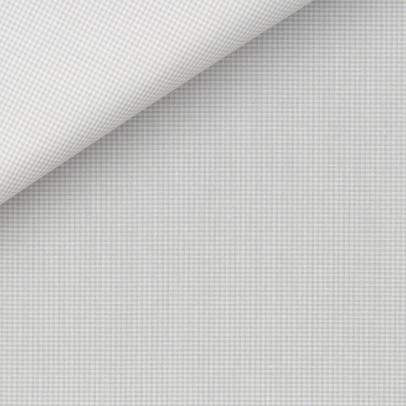 Popeline Carreaux Gris