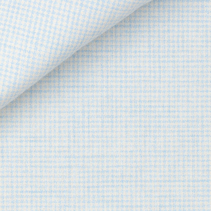 Herringbone Carreaux Bleu Beige