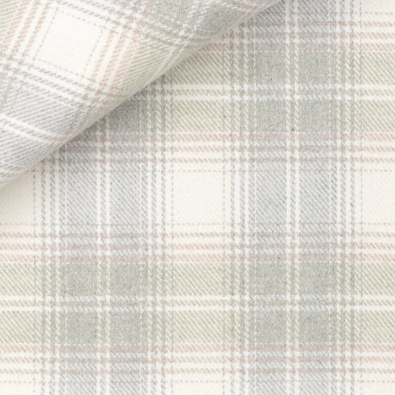Twill Carreaux Gris Beige
