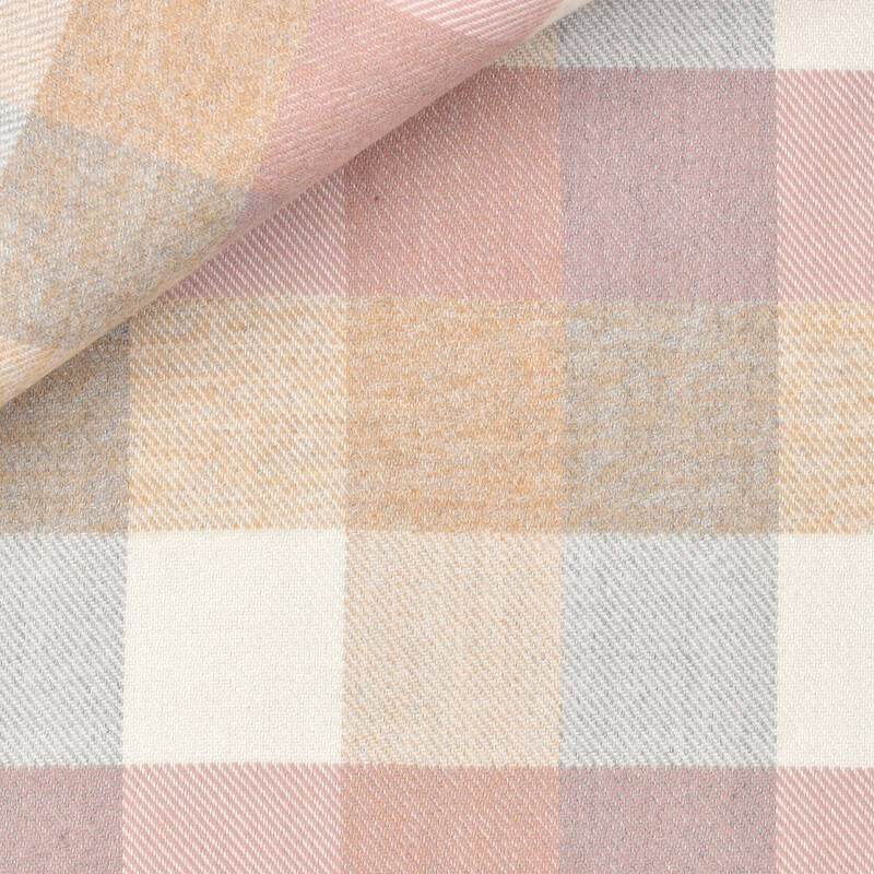 Twill Carreaux Beige Rose