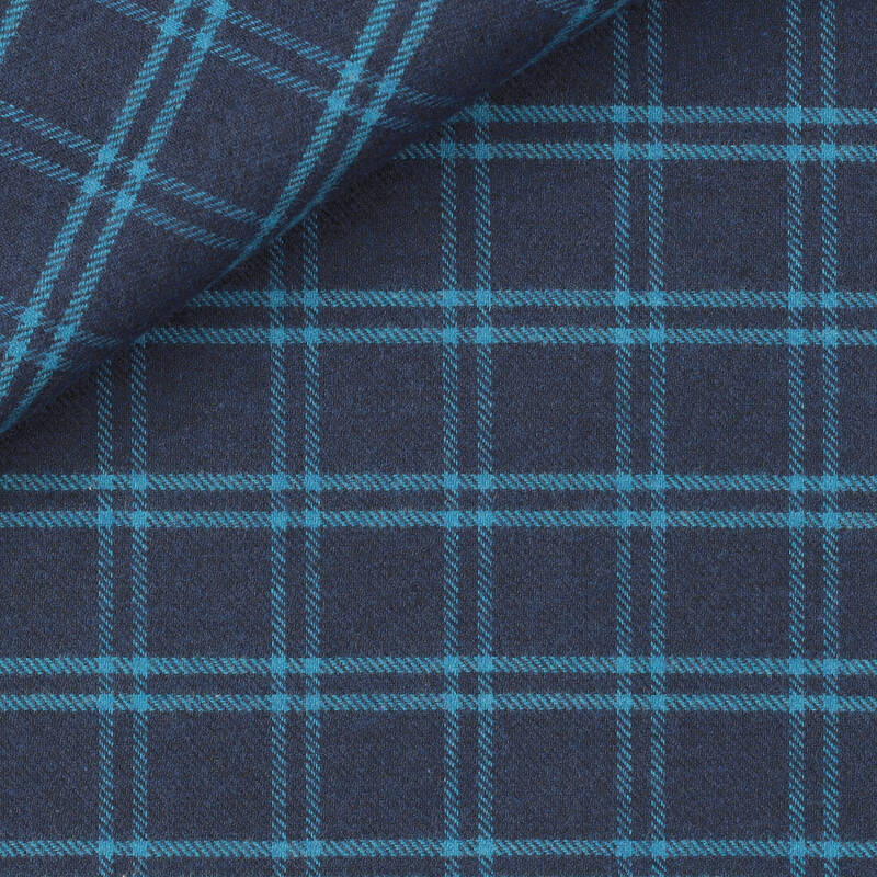 Twill Carreaux Bleu