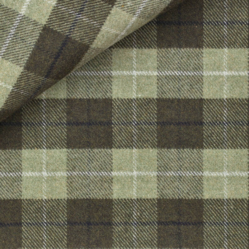 Twill Carreaux Vert